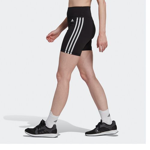 Shorts Sportivo Vita Alta Essentials 3 Stripes - adidas performance - Modalova