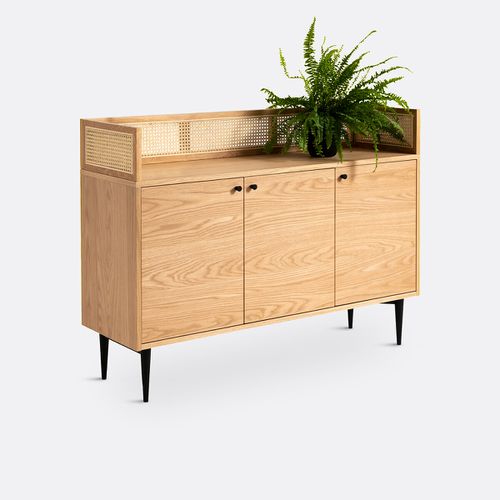 Mobile Credenza In Rovere E Vimini, Noya - la redoute interieurs - Modalova