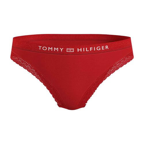 Slip in microfibra e pizzo - TOMMY HILFIGER - Modalova