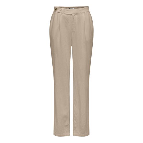 Pantaloni Vita Alta, Misto Lino Donna Taglie 34 (FR) - 38L36 (IT) - only tall - Modalova