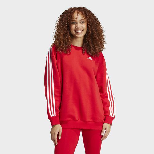 Felpa-shirt Essentials 3-stripes Overs Donna Taglie L/XL - adidas sportswear - Modalova