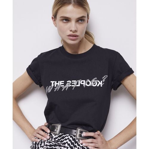 T-shirt Girocollo A Maniche Corte, Con Scritte Donna Taglie 2(M) - the kooples - Modalova