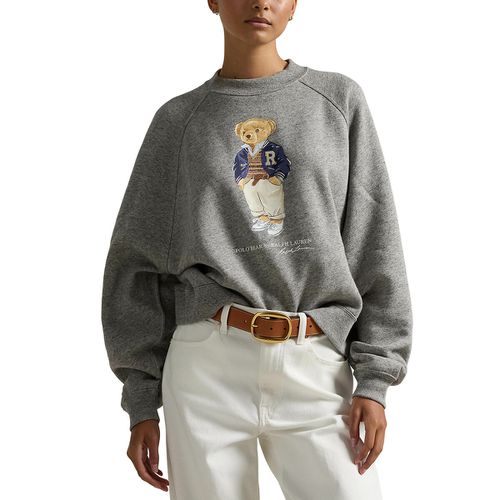 Felpa oversize girocollo maniche lunghe orso - POLO RALPH LAUREN - Modalova