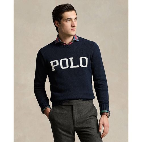 Maglione girocollo con logo - POLO RALPH LAUREN - Modalova