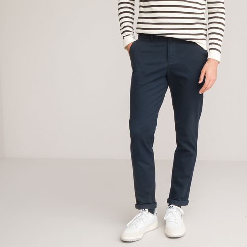 Pantaloni chino, taglio slim in cotone bio - LA REDOUTE COLLECTIONS - Modalova