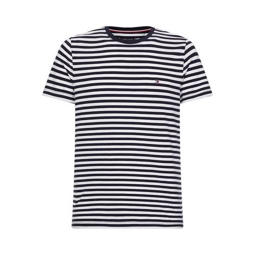 T-shirt Slim Con Righe Alla Marinara Uomo Taglie S - tommy hilfiger - Modalova