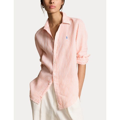 Camicia a righe maniche lunghe in lino - POLO RALPH LAUREN - Modalova