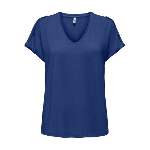 T-shirt Brillante Scollo A V Donna Taglie XS - only - Modalova