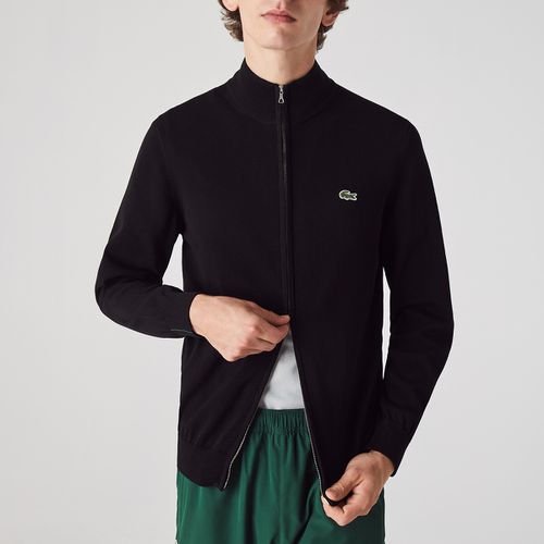 Gilet con cerniera collo alto in cotone - LACOSTE - Modalova