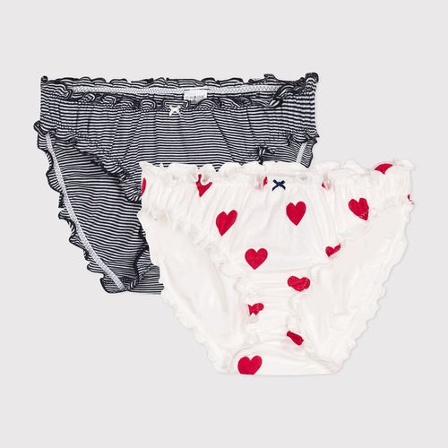 Confezione da 2 culotte in cotone Froufrou - PETIT BATEAU - Modalova