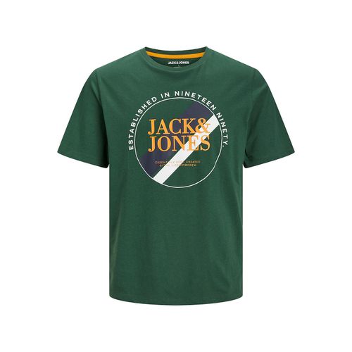 T-shirt girocollo con logo - JACK & JONES - Modalova