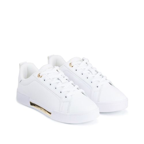 Sneakers Basse Chique In Pelle Donna Taglie 36 - tommy hilfiger - Modalova