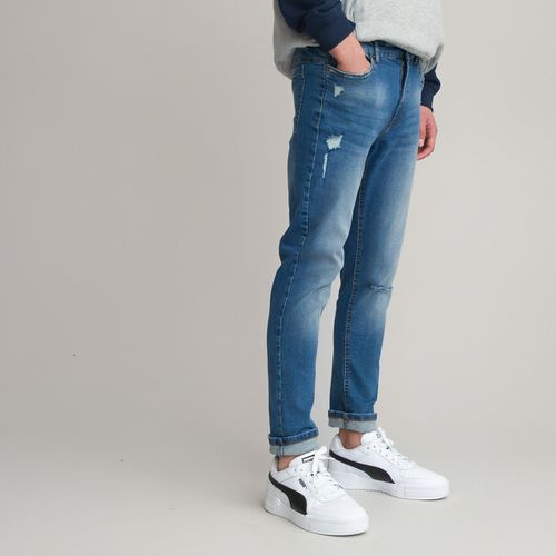 Jeans dritto, effetto used - LA REDOUTE COLLECTIONS - Modalova