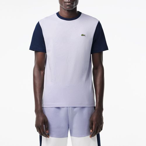 T-shirt colorblock girocollo in jersey - LACOSTE - Modalova