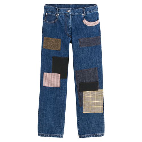 Jeans Dritto Patchwork Donna Taglie 36 (FR) - 40 (IT) - julie de libran x la redoute - Modalova