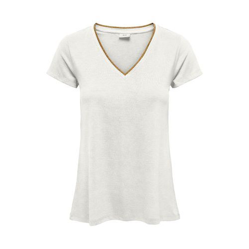 T-shirt Maniche Corte, Profilo Dorato Donna Taglie XS - jdy - Modalova