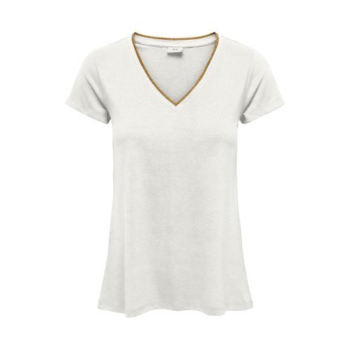 T-shirt maniche corte, profilo dorato - JDY - Modalova