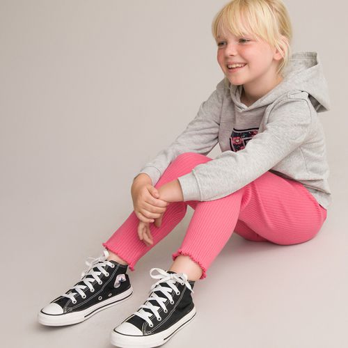 Leggings A Coste Tinta Unita Bambina Taglie 10 anni - 138 cm - la redoute collections - Modalova