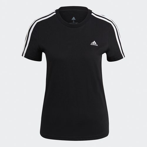 T-shirt Loungewear Essentials Slim-3 Stripes Donna Taglie XS - adidas sportswear - Modalova