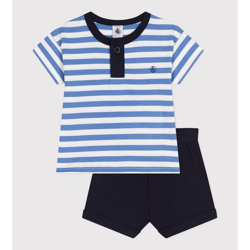 Completo 2 pezzi t-shirt e shorts in jersey - PETIT BATEAU - Modalova