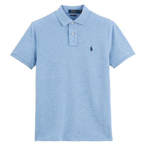 Polo dritta custom fit in maglia piqué - POLO RALPH LAUREN - Modalova