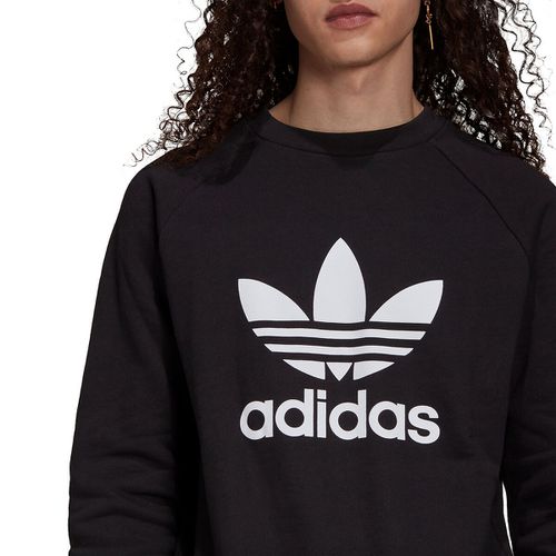 Felpa girocollo maxi logo trifoglio davanti - adidas Originals - Modalova