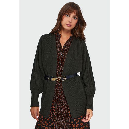 Cardigan Aperto Media Lunghezza Maniche Lunghe Donna Taglie S - icode - Modalova