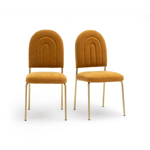Confezione da 2 sedie in velluto, Rainbow - LA REDOUTE INTERIEURS - Modalova
