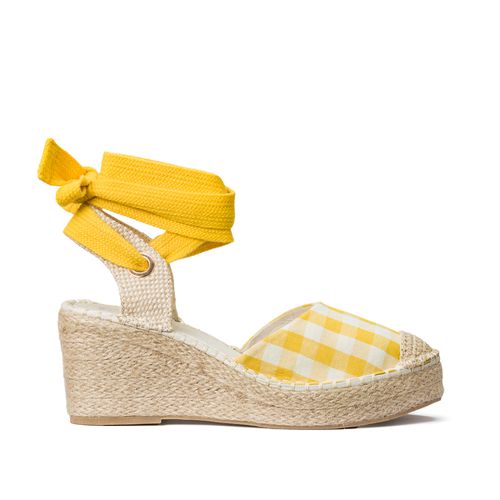 Espadrillas fantasia vichy, pianta larga 38-45 - LA REDOUTE COLLECTIONS PLUS - Modalova