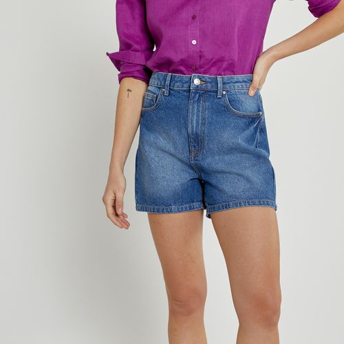 Shorts In Denim, Vita Alta Donna Taglie 38 - la redoute collections - Modalova