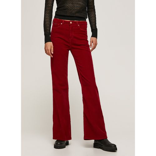 Pantaloni Flare Willa Cord, A Vita Alta Donna Taglie W24 L32 (US) - 38 (IT) - pepe jeans - Modalova