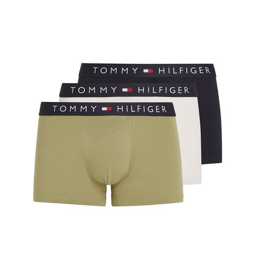 Confezione Da 3 Boxer Tinta Unita Uomo Taglie S - tommy hilfiger - Modalova