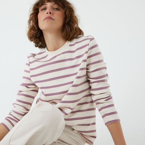 T-shirt A Righe Girocollo E Maniche Lunghe Donna Taglie XS - la redoute collections - Modalova