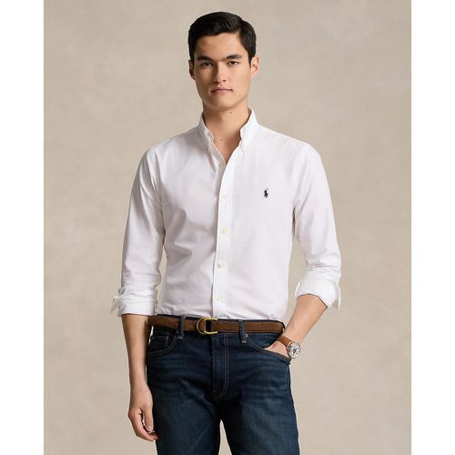 Camicia Slim Popeline Tinta Unita Uomo Taglie S - polo ralph lauren - Modalova