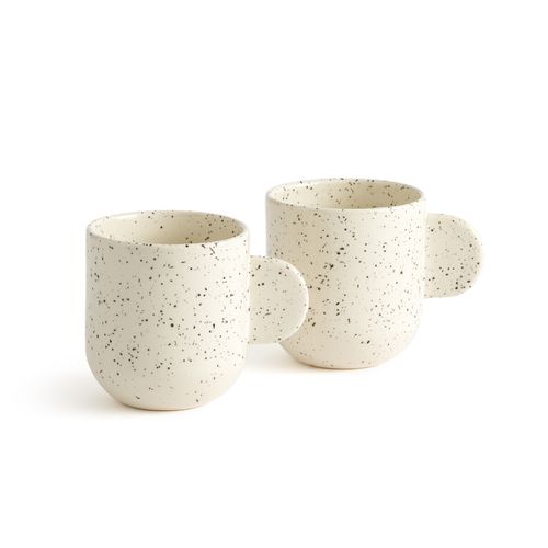 Confezione da 2 mugs, gres screziato, Meti - LA REDOUTE INTERIEURS - Modalova