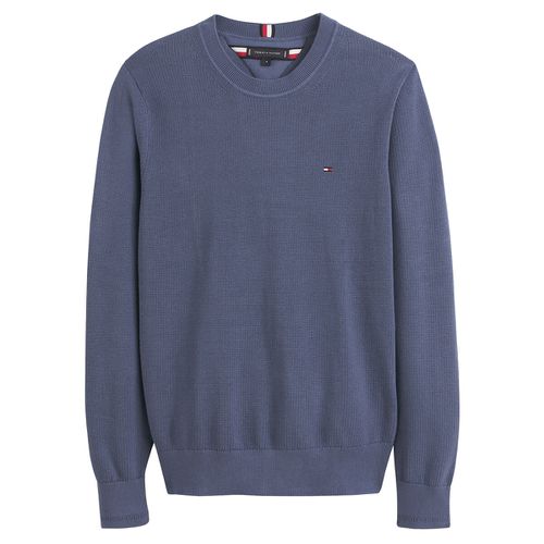 Maglione girocollo maglia strutturata - TOMMY HILFIGER - Modalova