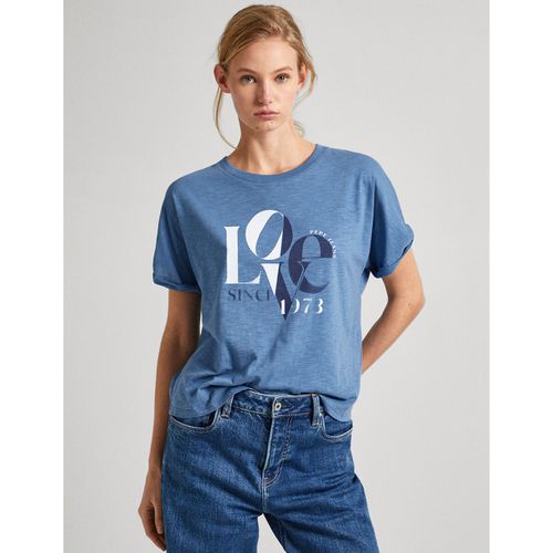 T-shirt Maniche Corte Con Stampa Donna Taglie M - pepe jeans - Modalova