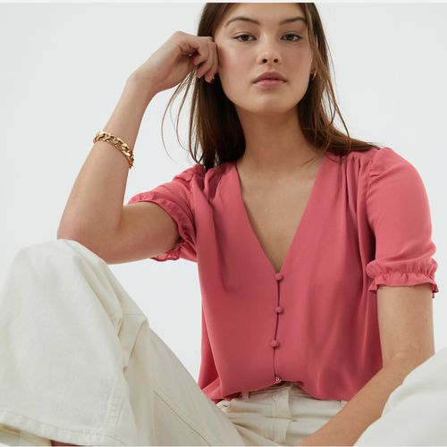 Camicia scollo a V, maniche corte - LA REDOUTE COLLECTIONS - Modalova