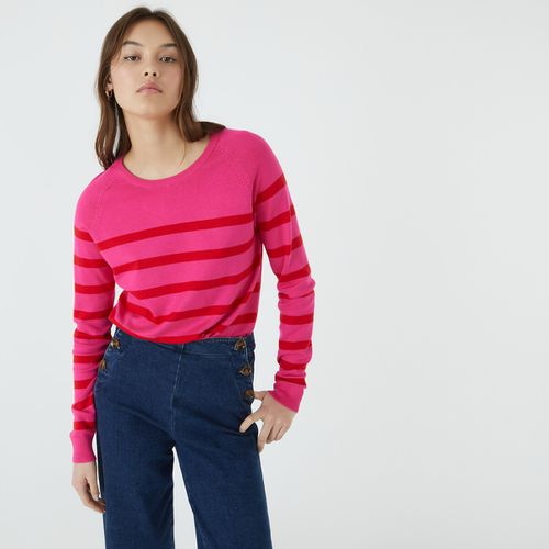 Maglione basico girocollo, maniche lunghe, a righe - LA REDOUTE COLLECTIONS - Modalova