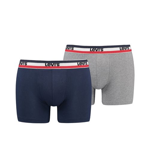 Confezione da 2 boxer ​​tinta unita logo sportswear - LEVI'S - Modalova