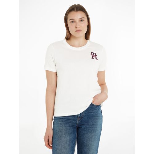 T-shirt Girocollo Maniche Corte Logo Donna Taglie XS - tommy hilfiger - Modalova