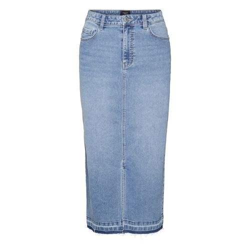 Gonna in denim, vita alta - VERO MODA - Modalova