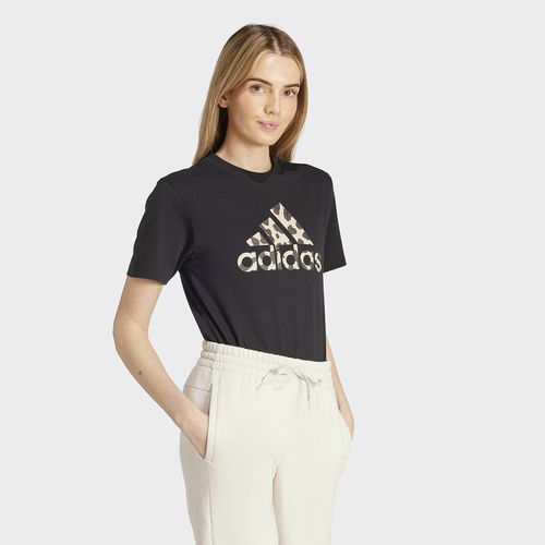 T-shirt Grafica Logo Motivo Animalier Donna Taglie XS - adidas sportswear - Modalova