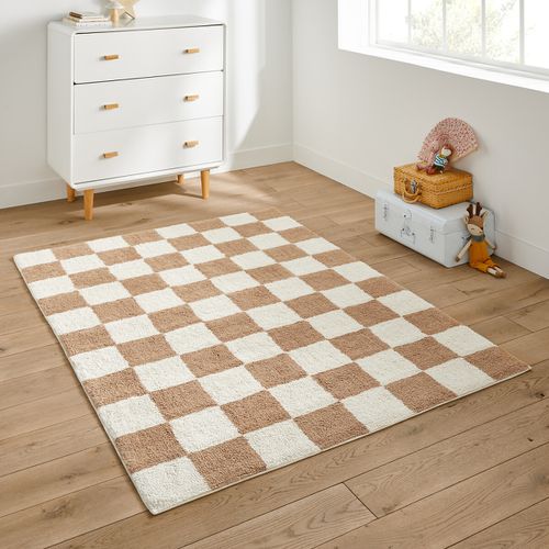 Tappeto Bambino A Scacchiera, Cotone Riciclato, Paleo Taglie 120 x 170 cm - la redoute interieurs - Modalova