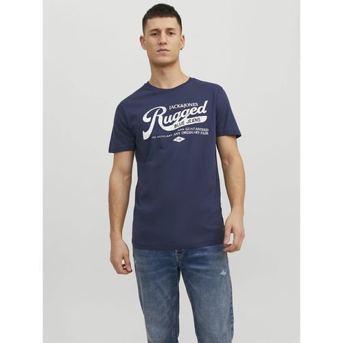 T-shirt Girocollo Con Logo Uomo Taglie S - jack & jones - Modalova