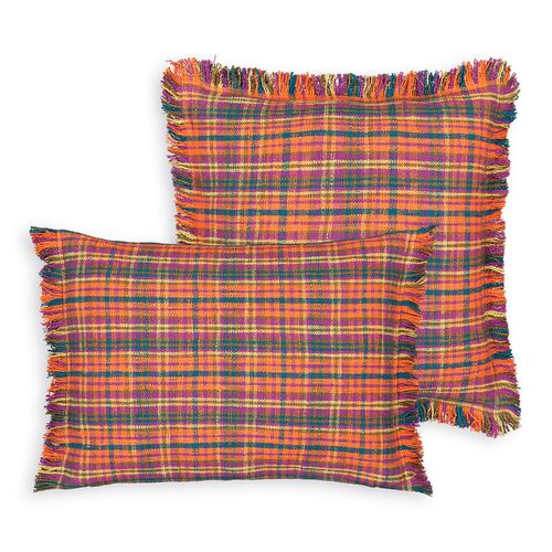 Fodera Per Cuscino A Quadri, Zarautz Madras 60 x 40 cm - la redoute interieurs - Modalova