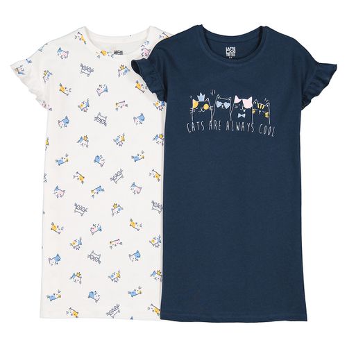 Confezione Da 2 Camicie Da Notte Bambina Taglie 3 anni - 94 cm - la redoute collections - Modalova