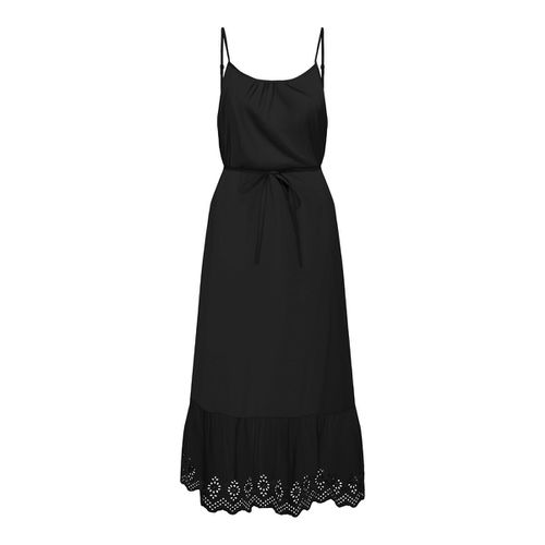 Abito Midi Con Spalline Sottili Nero Donna Taglie M - only petite - Modalova