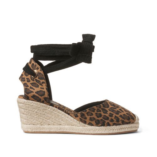 Espadrillas Con Tacco A Zeppa, Allacciatura Alla Caviglia Donna Taglie 38 - la redoute collections plus - Modalova