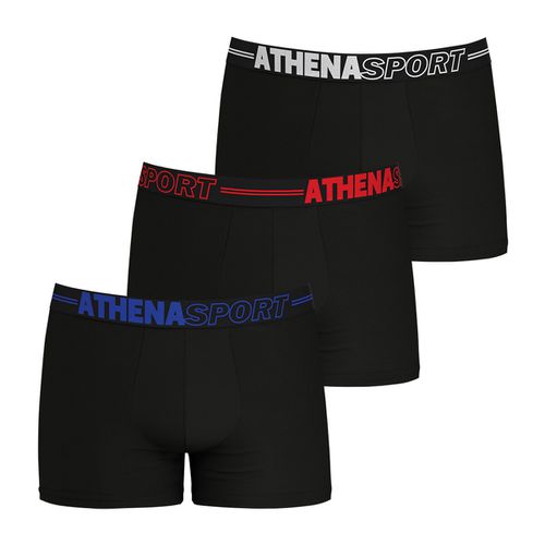 Confezione da 3 boxer tinta unita in microfibra - ATHENA - Modalova